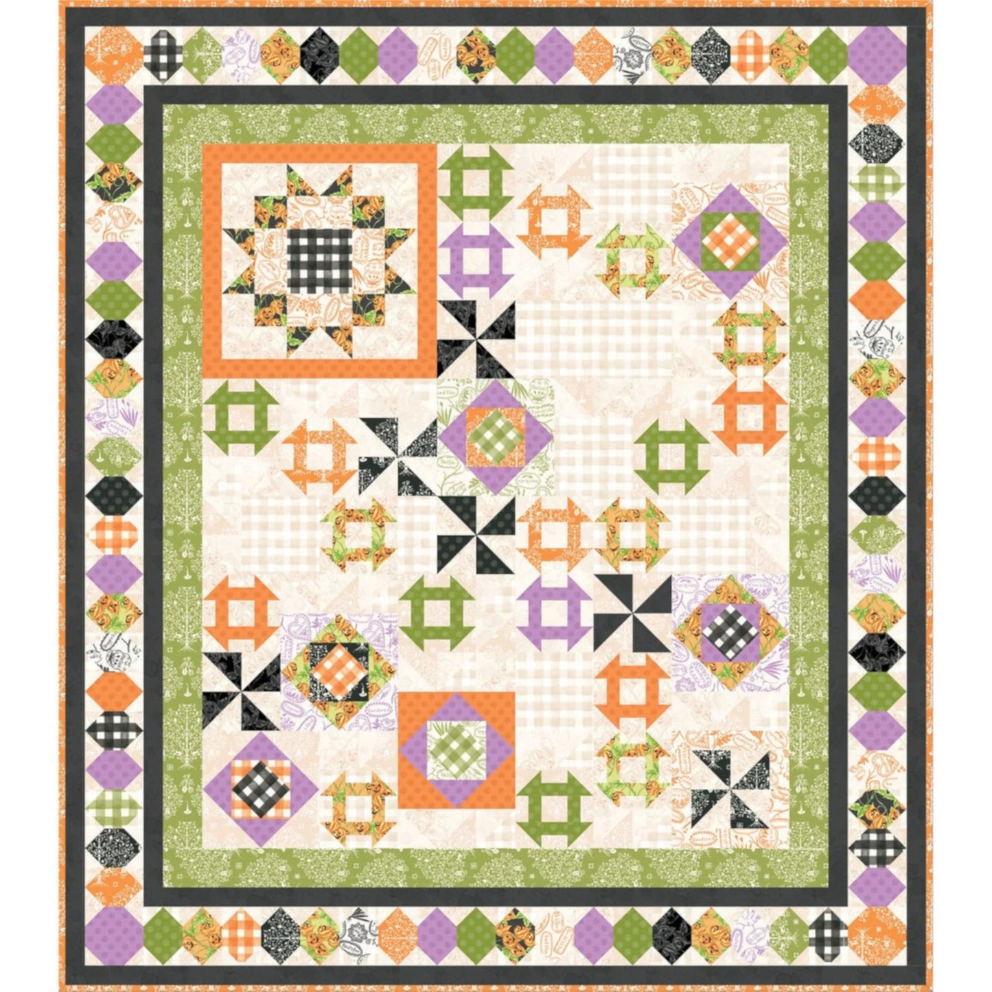 Halloween Spellcaster's Garden Quilt kit